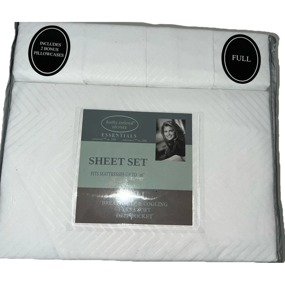 (B30/28)Kathy Ireland Bedding Sheet Set Size Full